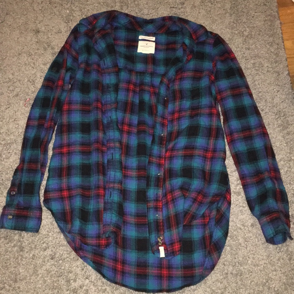 american eagle flannel S